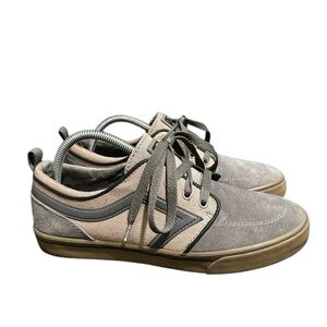Mens 2 TONE GRAY ATHLETIC SKATER SHOES Leather TRANSWORLD SKATEBOARD Size 8